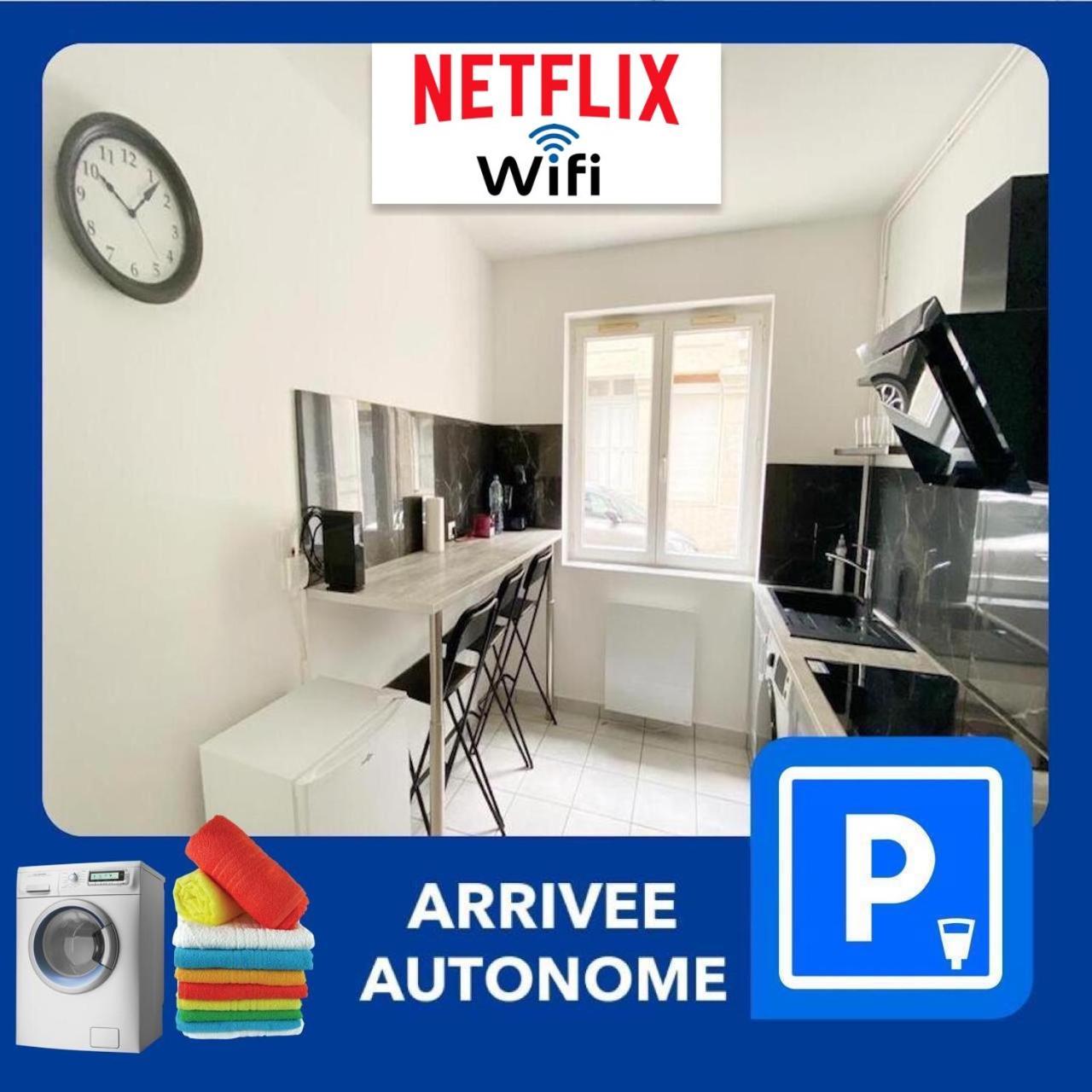 023 Chic & Cosy F1 23M2 Hypercentre Wifi Smart Tv Netflix Apartment Saint-Etienne  Bagian luar foto